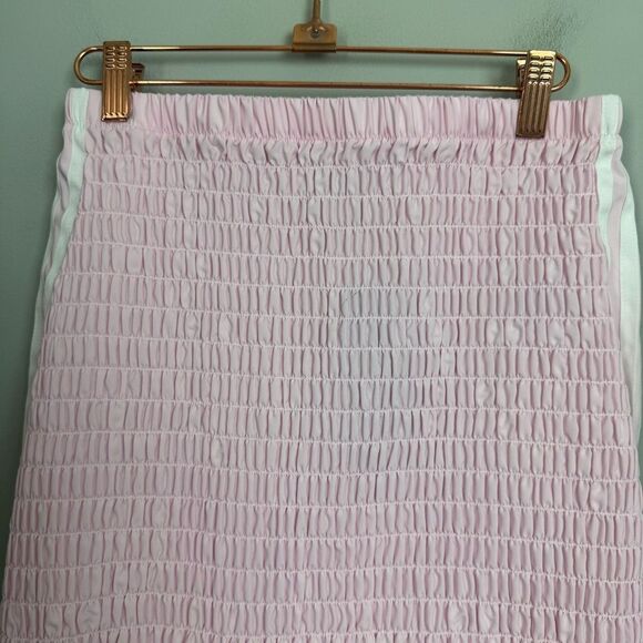 ADIDAS | NEW Pink Smocked Bubble Mini Skirt SAMPLE Women’s Size Small - Picture 5 of 10